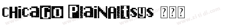 Chicago PlainAltsys字体转换